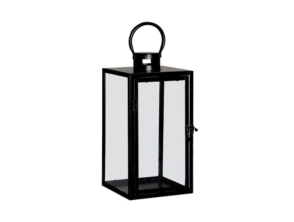 Decorative objects - BLACK METAL LANTERN 17X17X42 AX71536 - ANDREA HOUSE