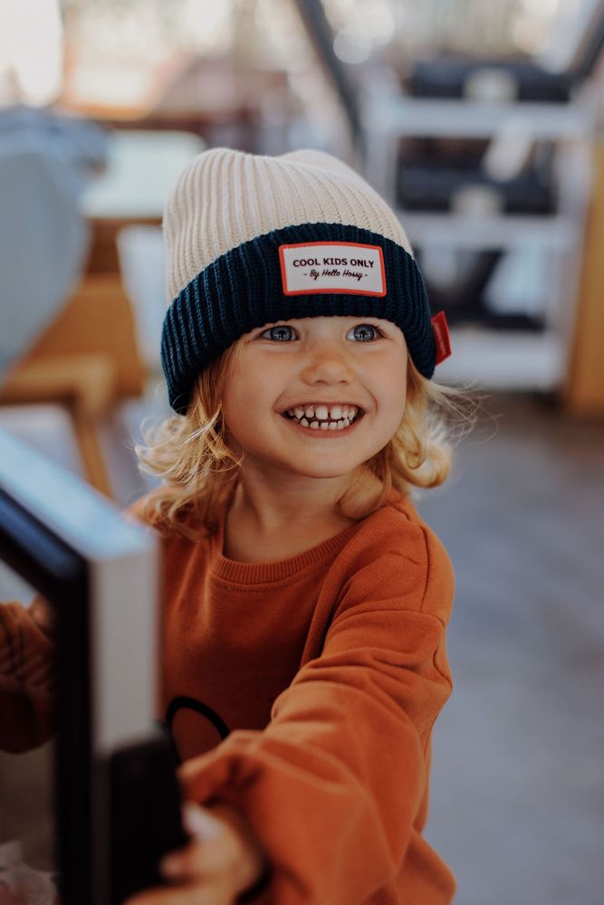 Chapeaux - Bonnet Grandma Navy - HELLO HOSSY®