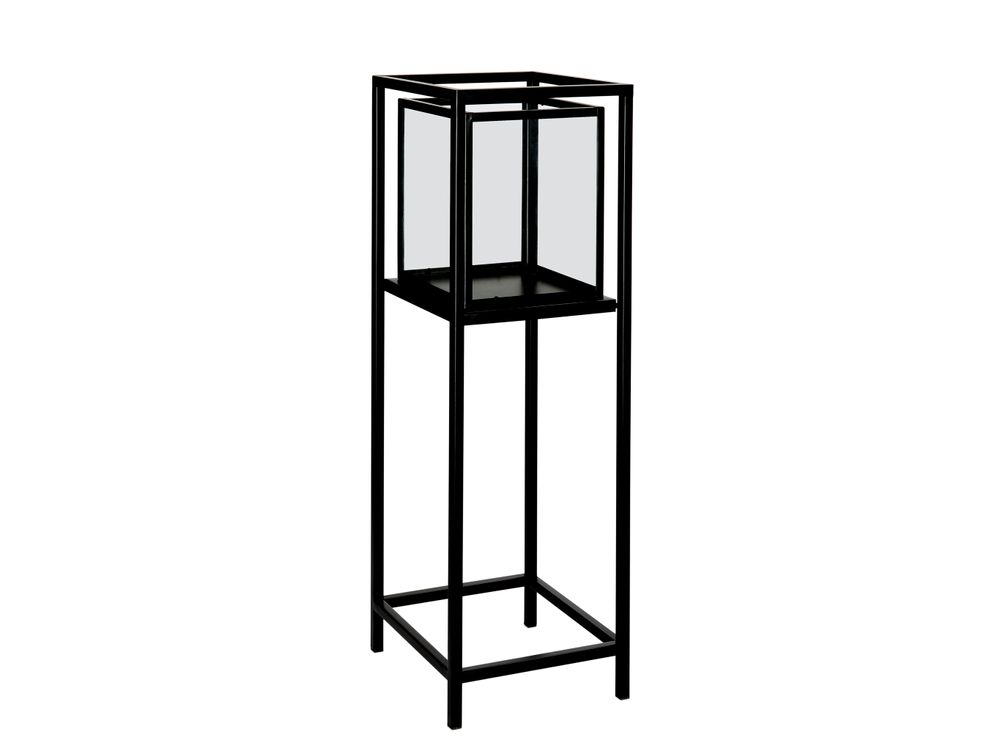 Decorative objects - BLACK METAL FLOOR LANTERN 23X23X71,5 AX71539 - ANDREA HOUSE