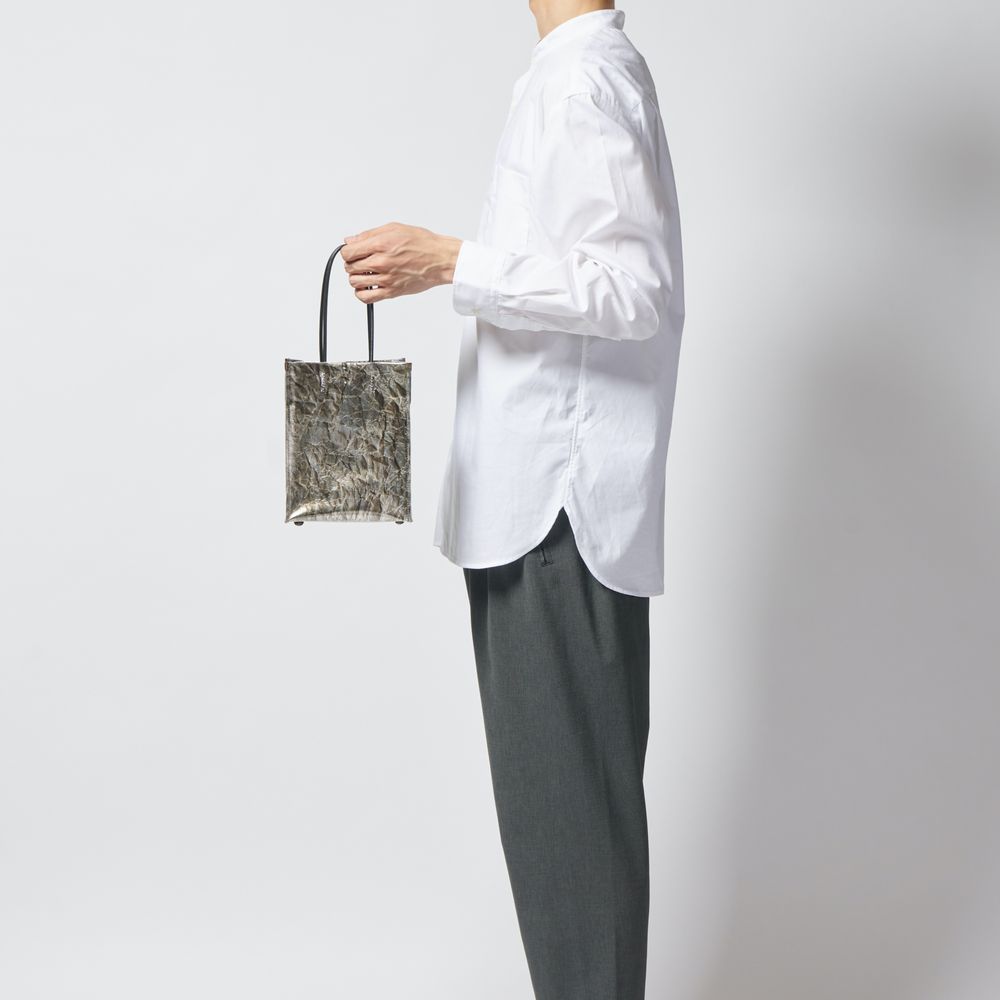 Sacs et cabas - GINHAKU SHOPPER MINI - sac fourre-tout à main en aluminium froissé - KENTO HASHIGUCHI