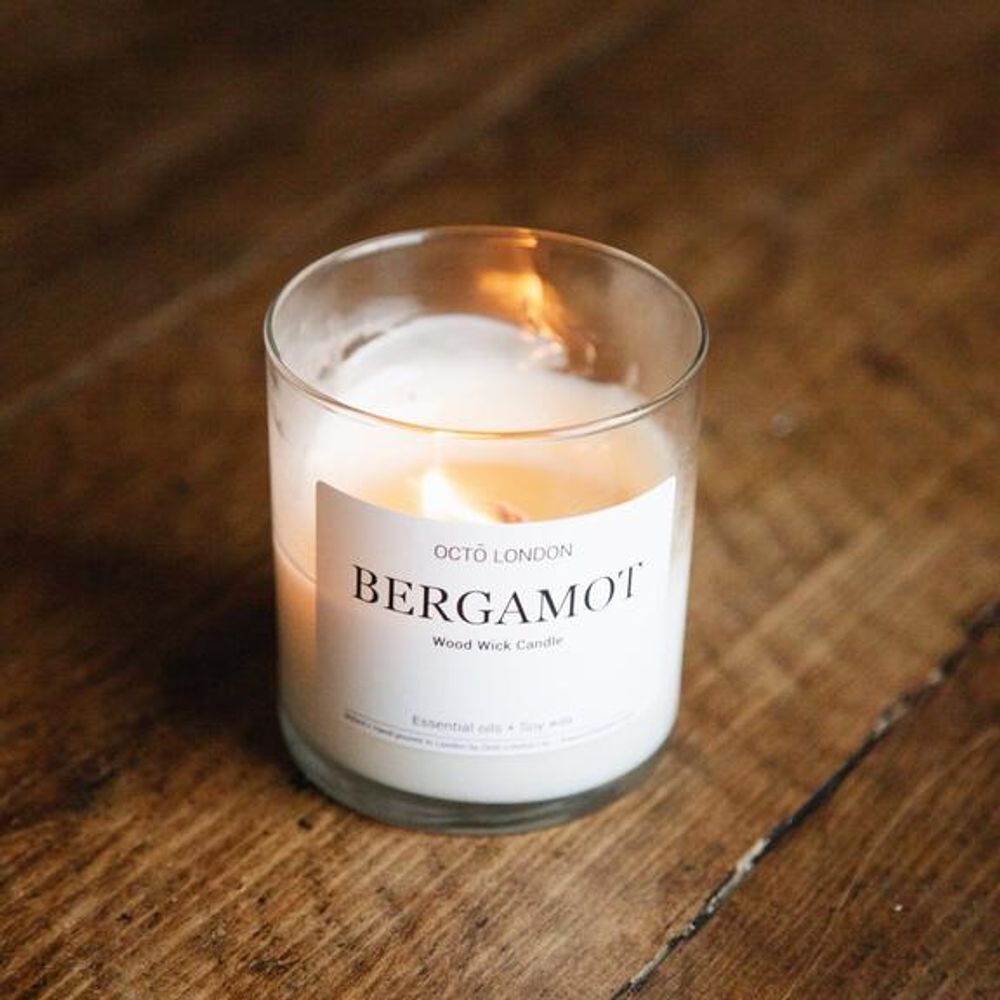 Decorative objects - Bergamot wood wick candle - OCTŌ