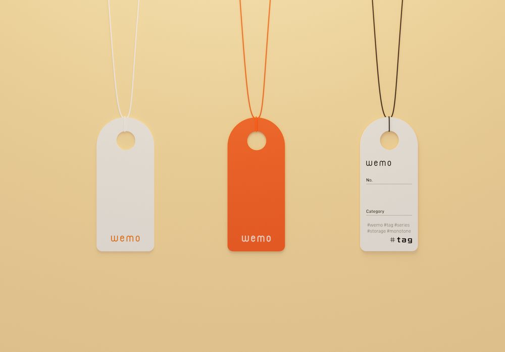 Boîtes de rangement  - Etiquette à suspendre #Tag taille S - WEMO