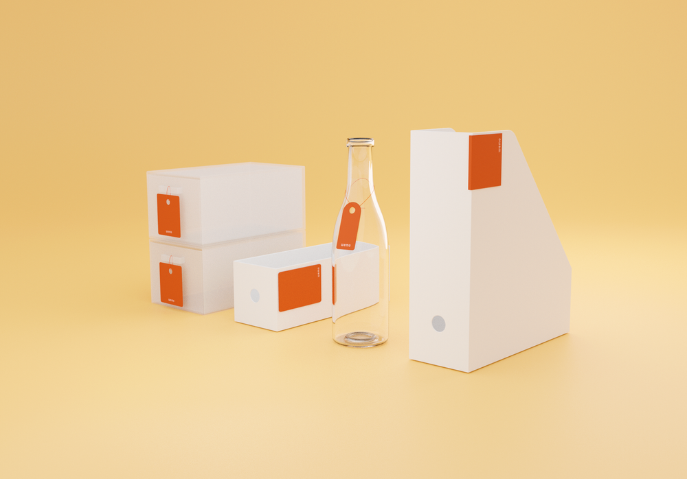 Boîtes de rangement - Etiquette à suspendre #Tag taille M - WEMO