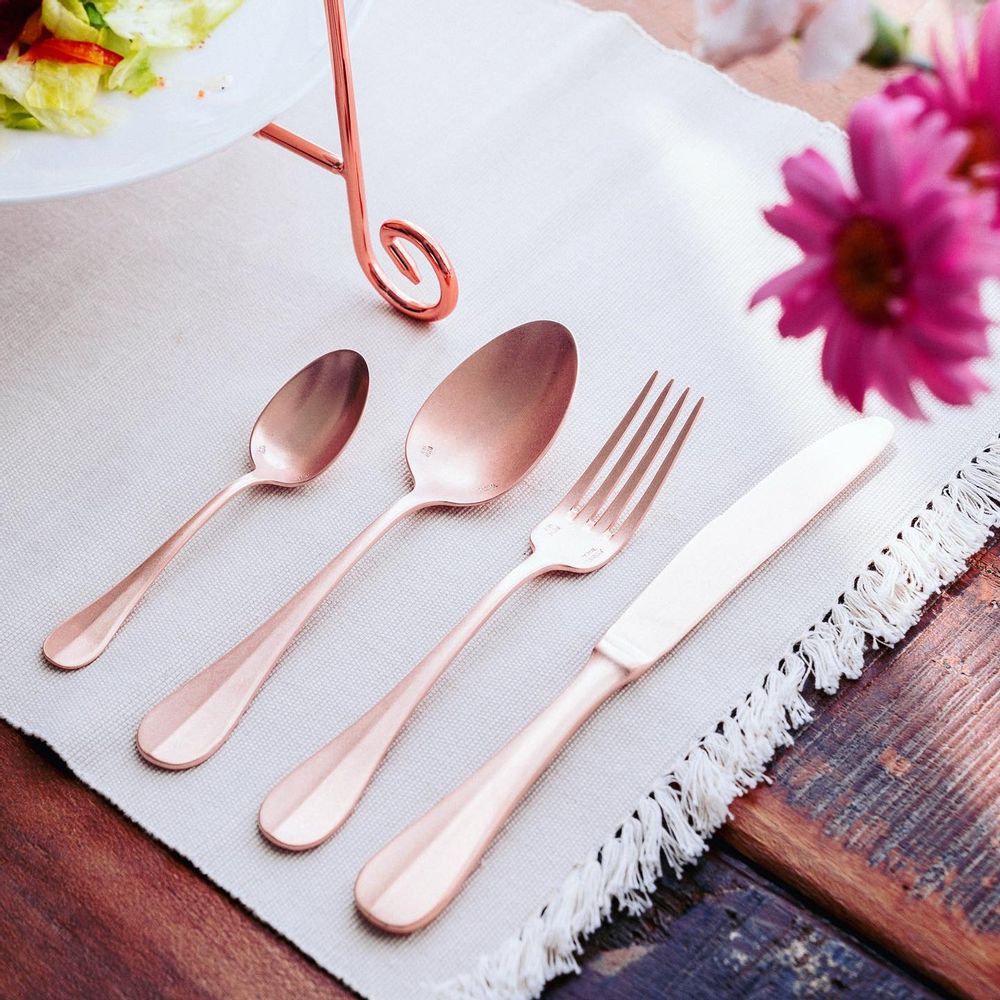 Ménagères - Série de couverts VINTAGE « Baguette Classic » -Plaqué or rose- - VINTAGE TABLEWARE BY AOYOSHI