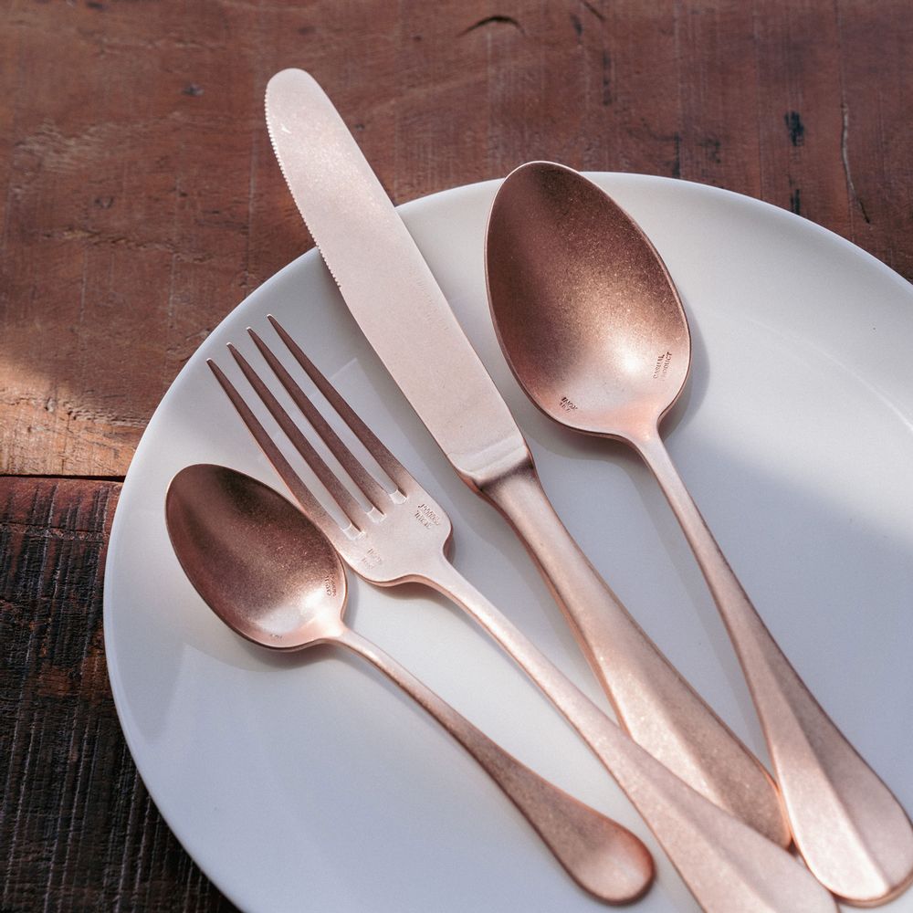 Ménagères - Série de couverts VINTAGE « Baguette Classic » -Plaqué or rose- - VINTAGE TABLEWARE BY AOYOSHI
