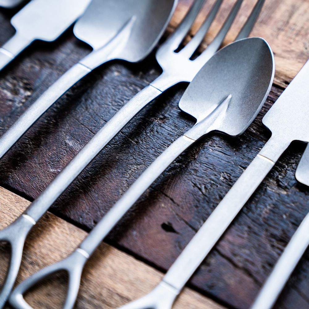 Barbecues - Set de 4 couverts VINTAGE « Pelle » - VINTAGE TABLEWARE BY AOYOSHI