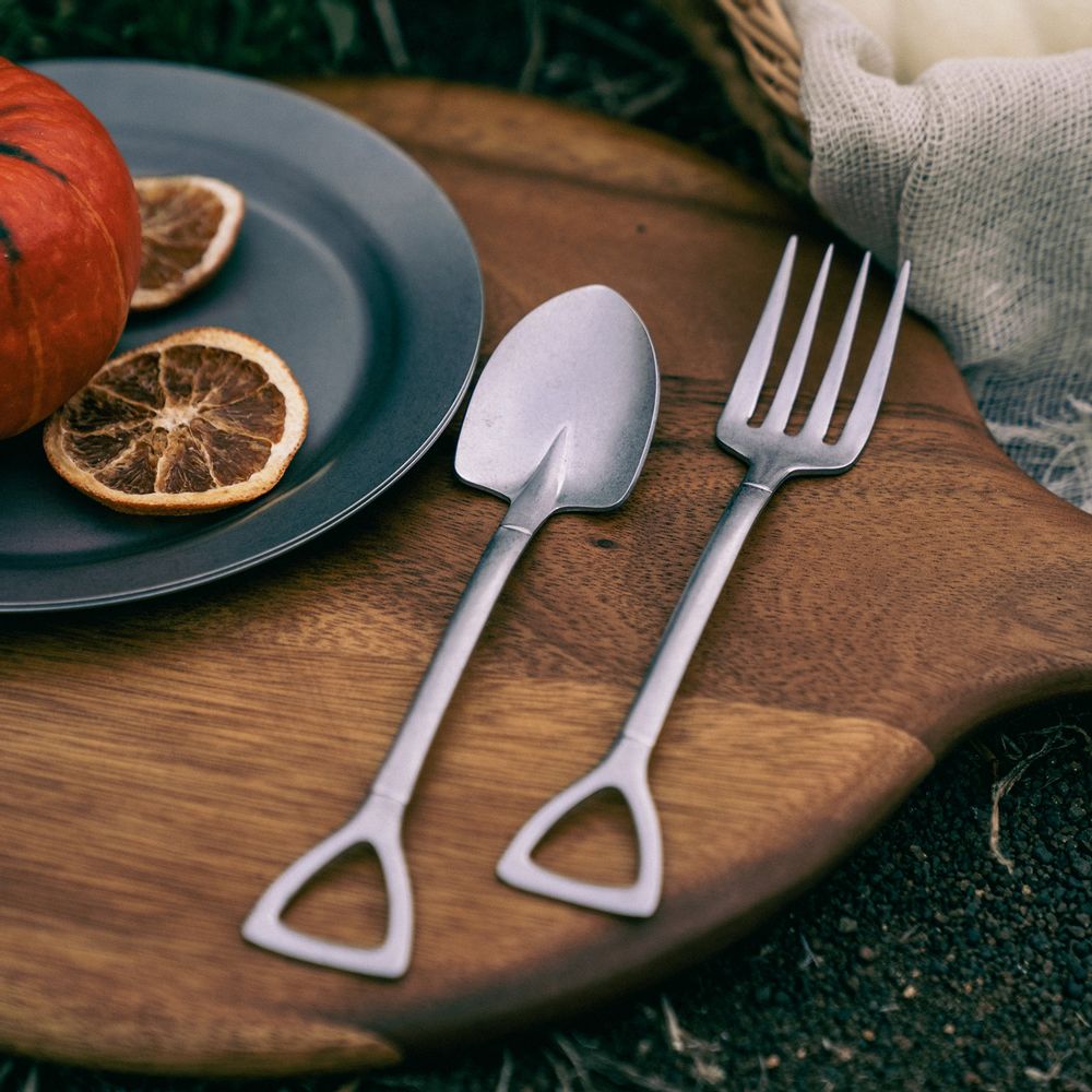 Barbecues - Set de 4 couverts VINTAGE « Pelle » - VINTAGE TABLEWARE BY AOYOSHI