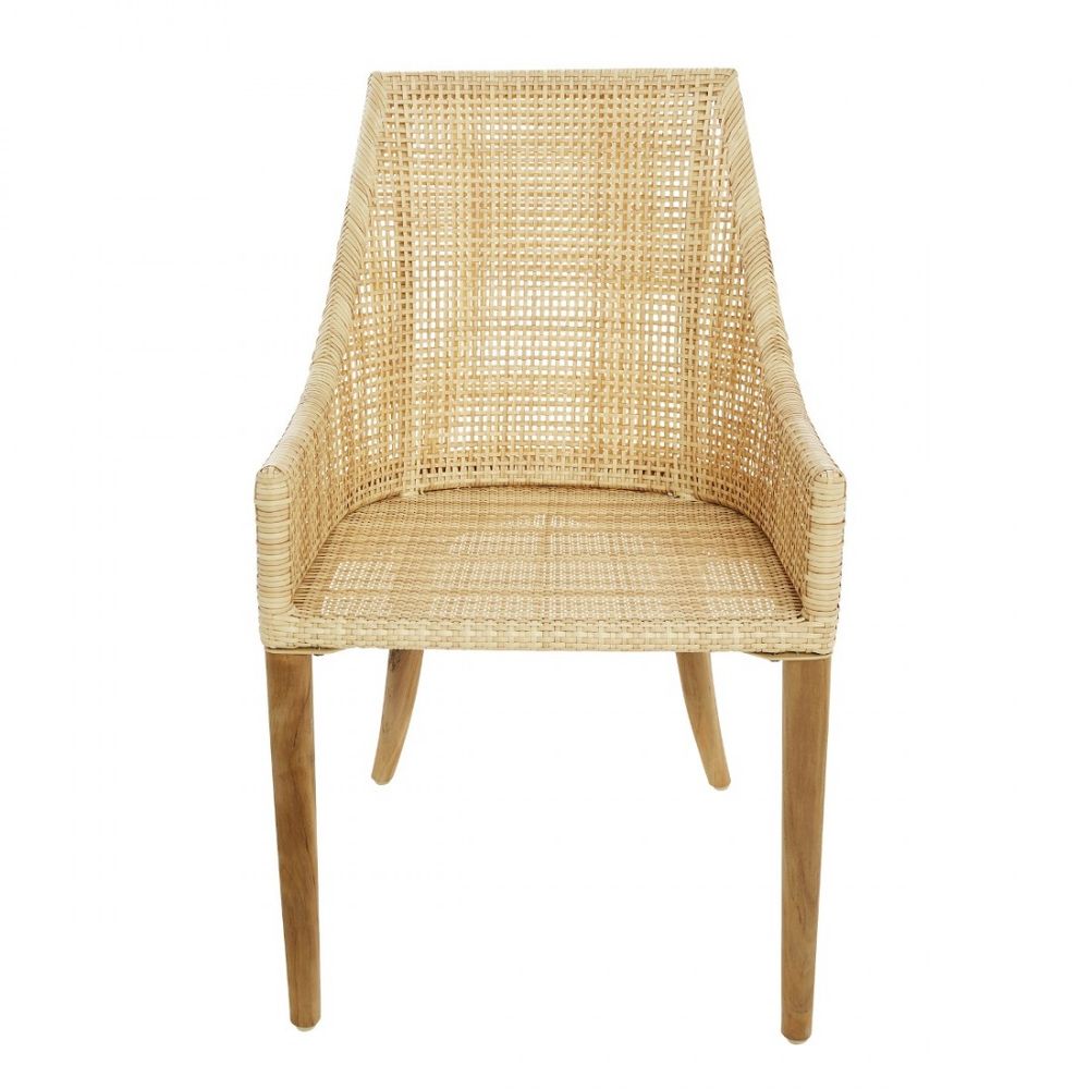 Fauteuils de jardin - Fauteuil de table SAO PAULO tressage en résine - KOK MAISON