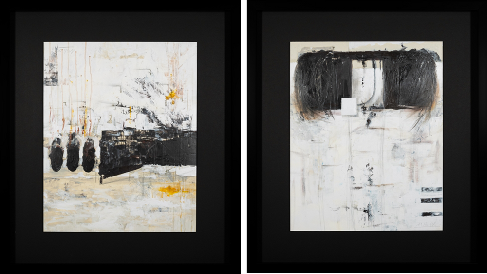 Paintings - ELYSIUM I & II PAINTINGS - NOVOCUADRO ART COMPANY
