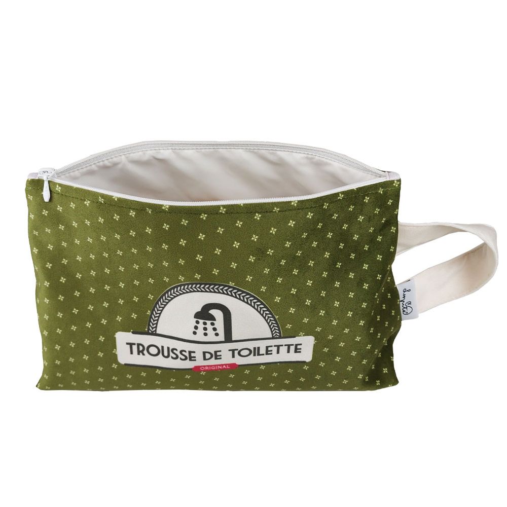 Travel accessories - “Kiwi Green” Toiletry Bags - LOOPITA