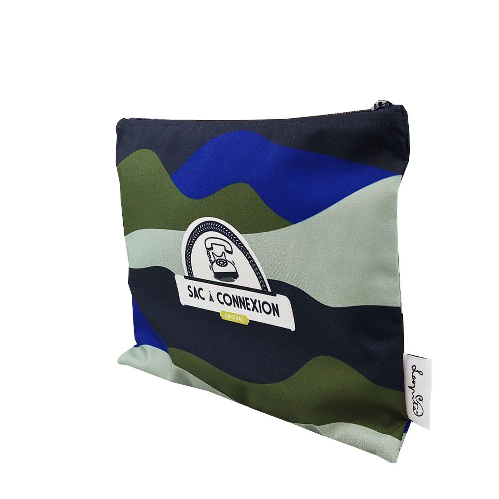 Accessoires de voyage - Sacs à connexion "Du vert et du bleu" - LOOPITA