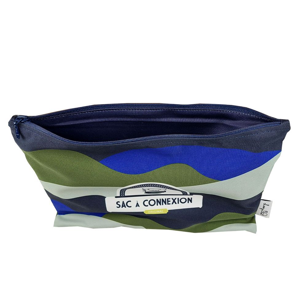 Accessoires de voyage - Sacs à connexion "Du vert et du bleu" - LOOPITA