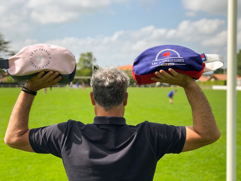 Travel accessories - Official VELVET SHOE BAGS FRANCE RUGBY - LOOPITA