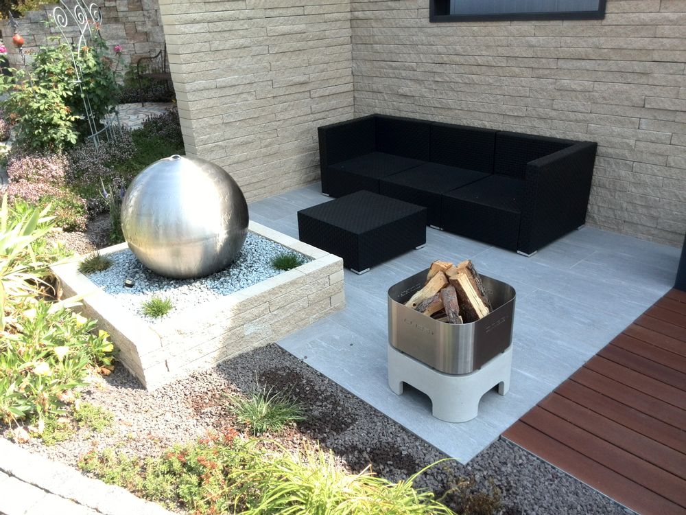 Cheminées d'extérieur - OPUS IGNIS Brasero avec barbecue - CO33 EXKLUSIVE BETONMÖBEL