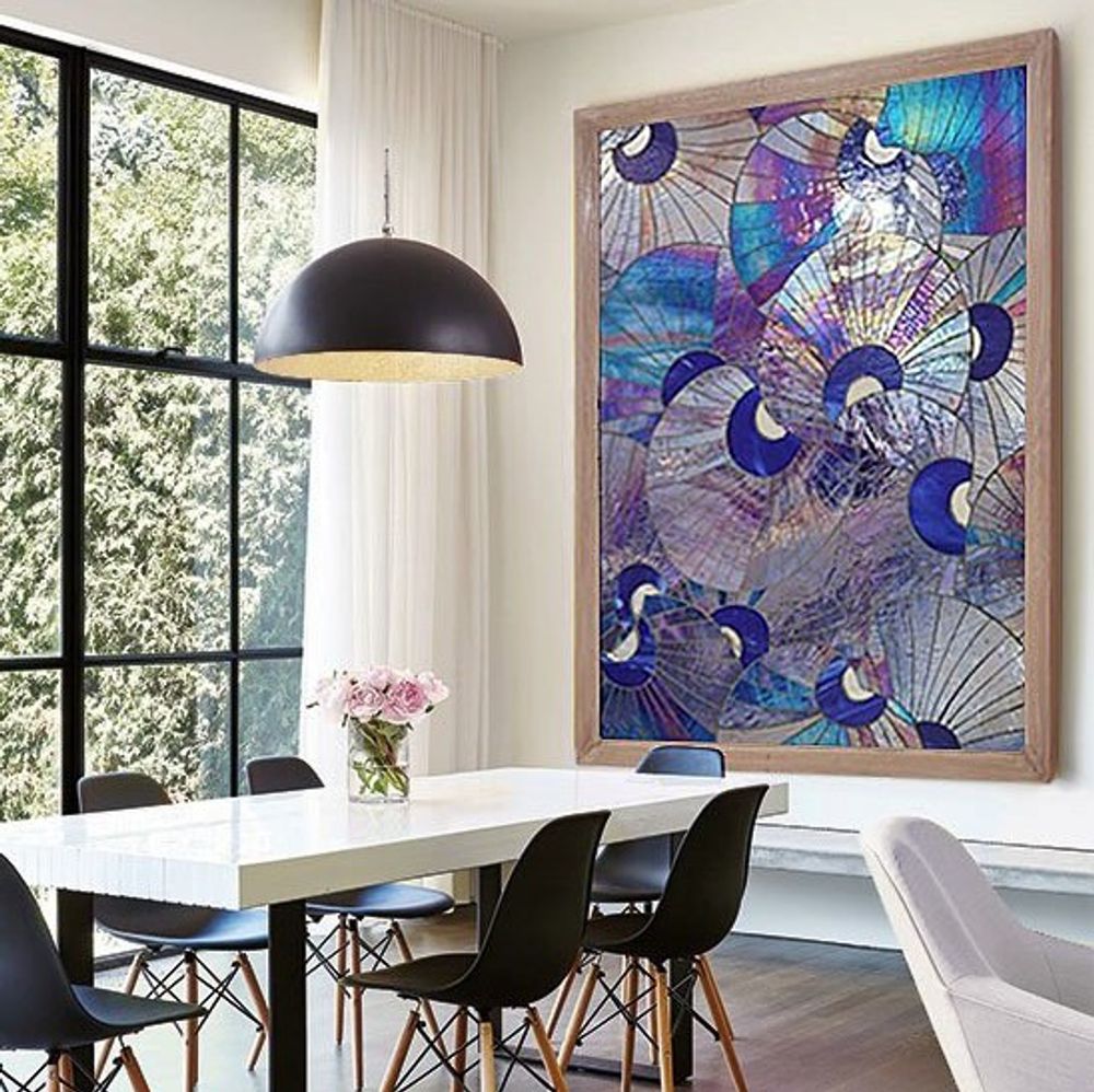Tableaux - Constellation - Mosaïque de verre - MYRIAM HUBERT