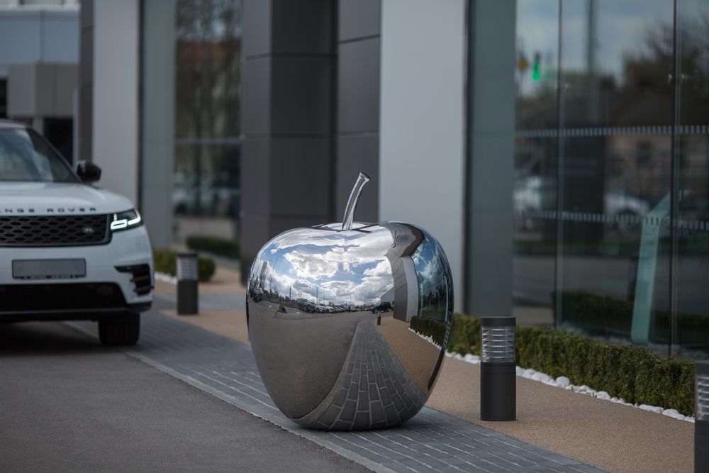 Sculptures, statuettes and miniatures - "APPLE" park sculpture "Garden’s jewelry collection" (Metalstyle) - METALSTYLE