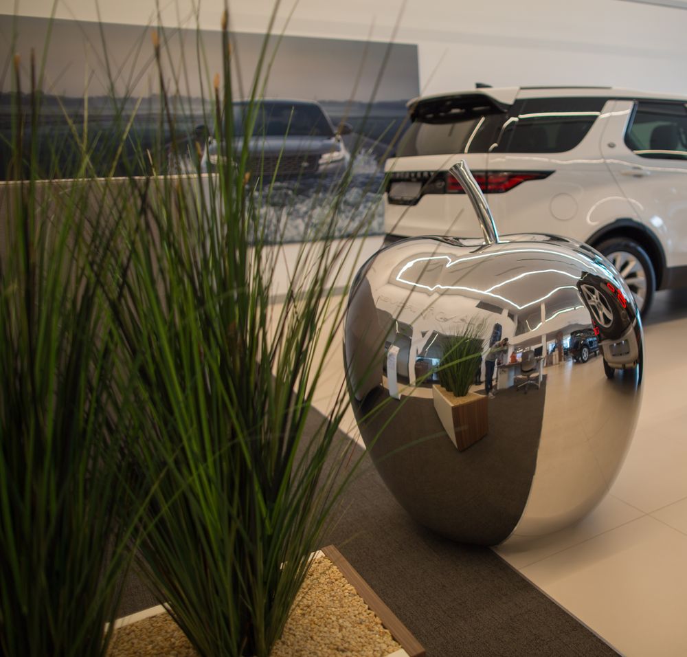 Sculptures, statuettes and miniatures - "APPLE" park sculpture "Garden’s jewelry collection" (Metalstyle) - METALSTYLE