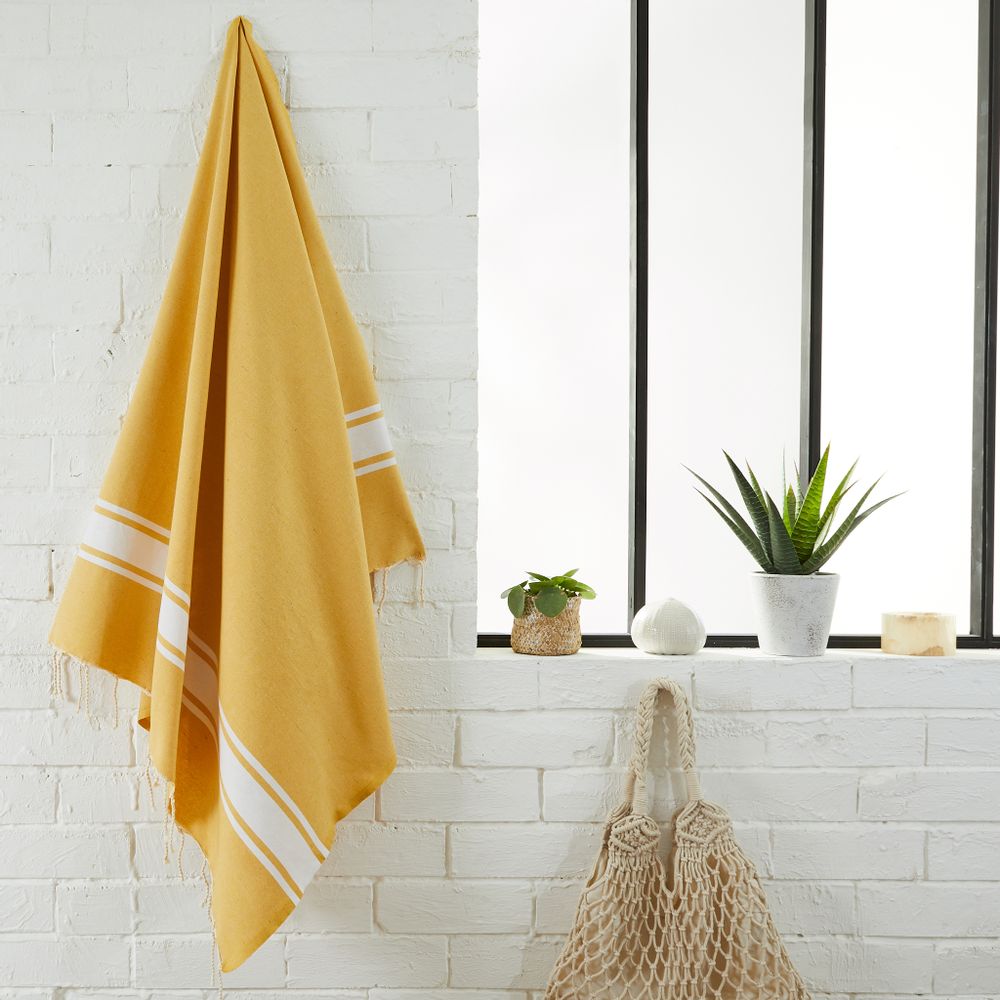 Autres linges de bain - Fouta Tissage Plat en coton recyclé - BY FOUTAS