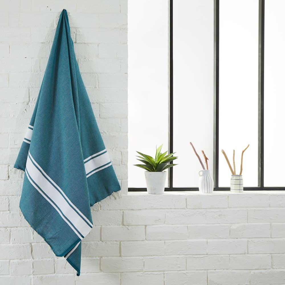 Autres linges de bain - Fouta Tissage Plat en coton recyclé - BY FOUTAS