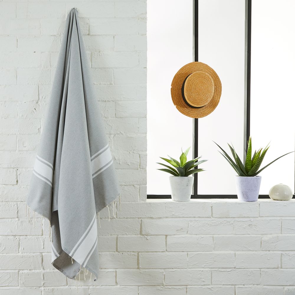 Autres linges de bain - Fouta Tissage Plat en coton recyclé - BY FOUTAS