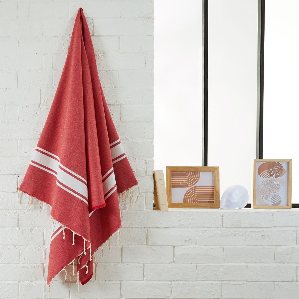 Autres linges de bain - Fouta Tissage Plat en coton recyclé - BY FOUTAS
