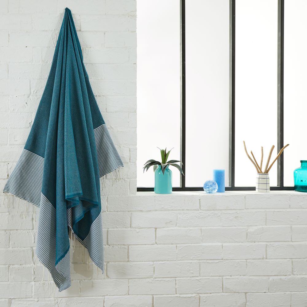 Other bath linens - Recycled cotton honeycomb fouta - BY FOUTAS