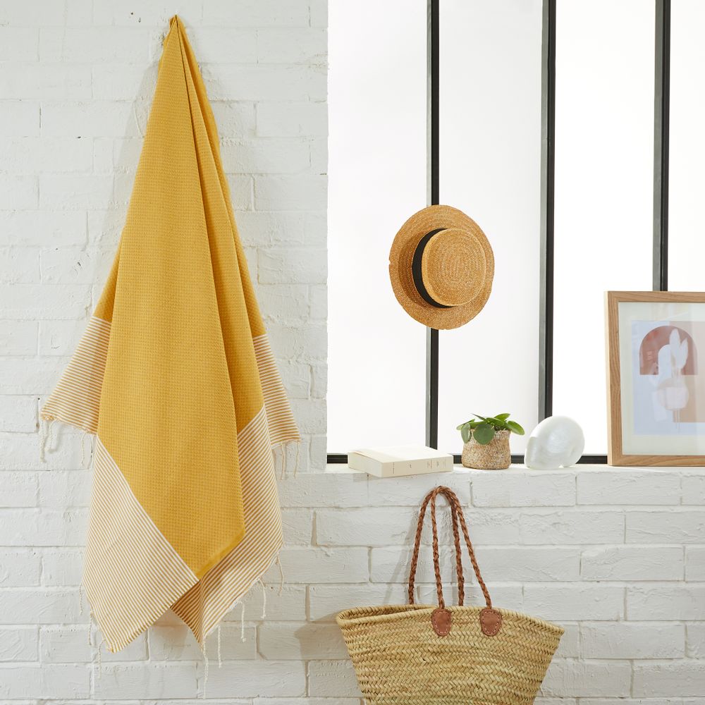 Other bath linens - Recycled cotton honeycomb fouta - BY FOUTAS