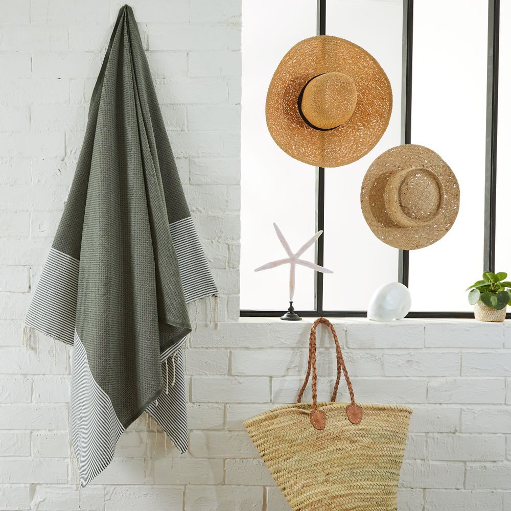 Other bath linens - Recycled cotton honeycomb fouta - BY FOUTAS