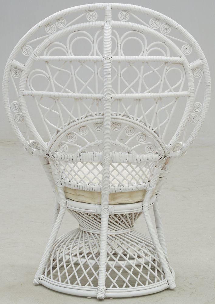 Armchairs - Emmanuel chair white rattan - AUBRY GASPARD