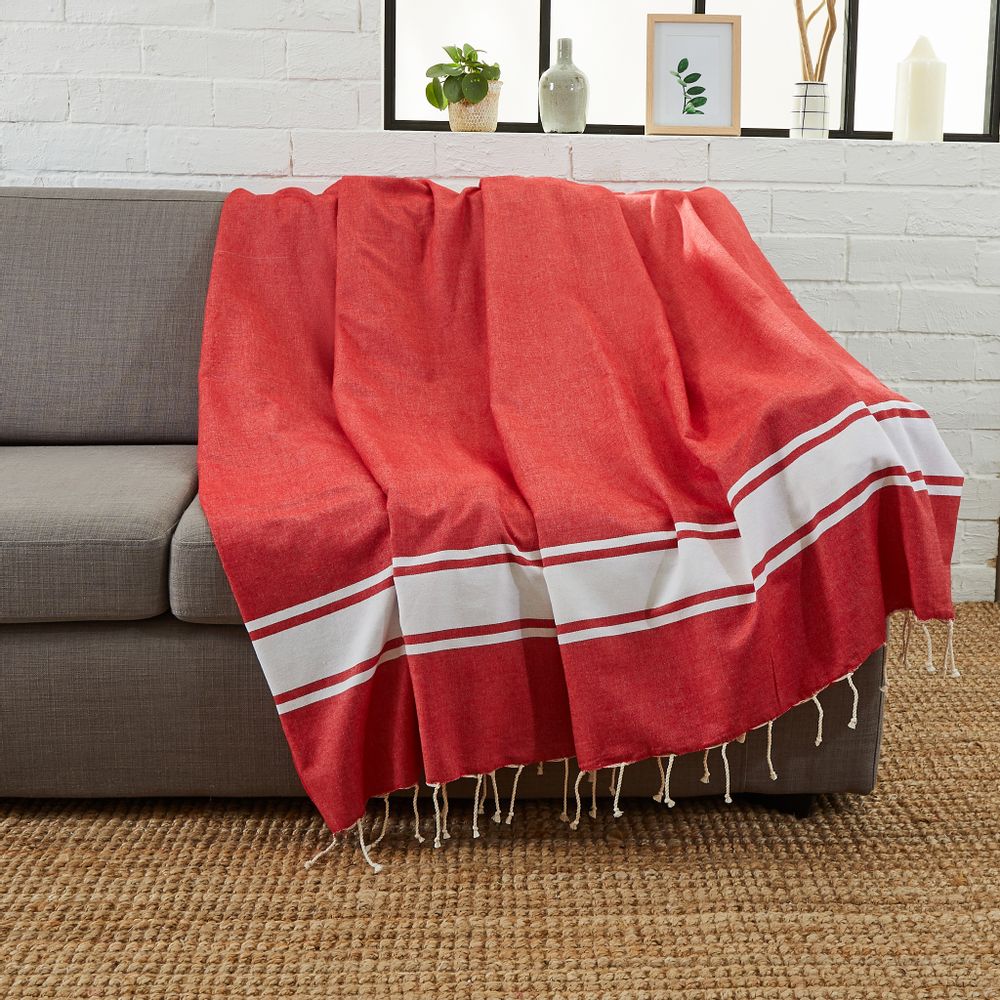 Homewear textile - Fouta XXL Classique & Jeté de canapé 200x300 cm en coton recyclé - BY FOUTAS
