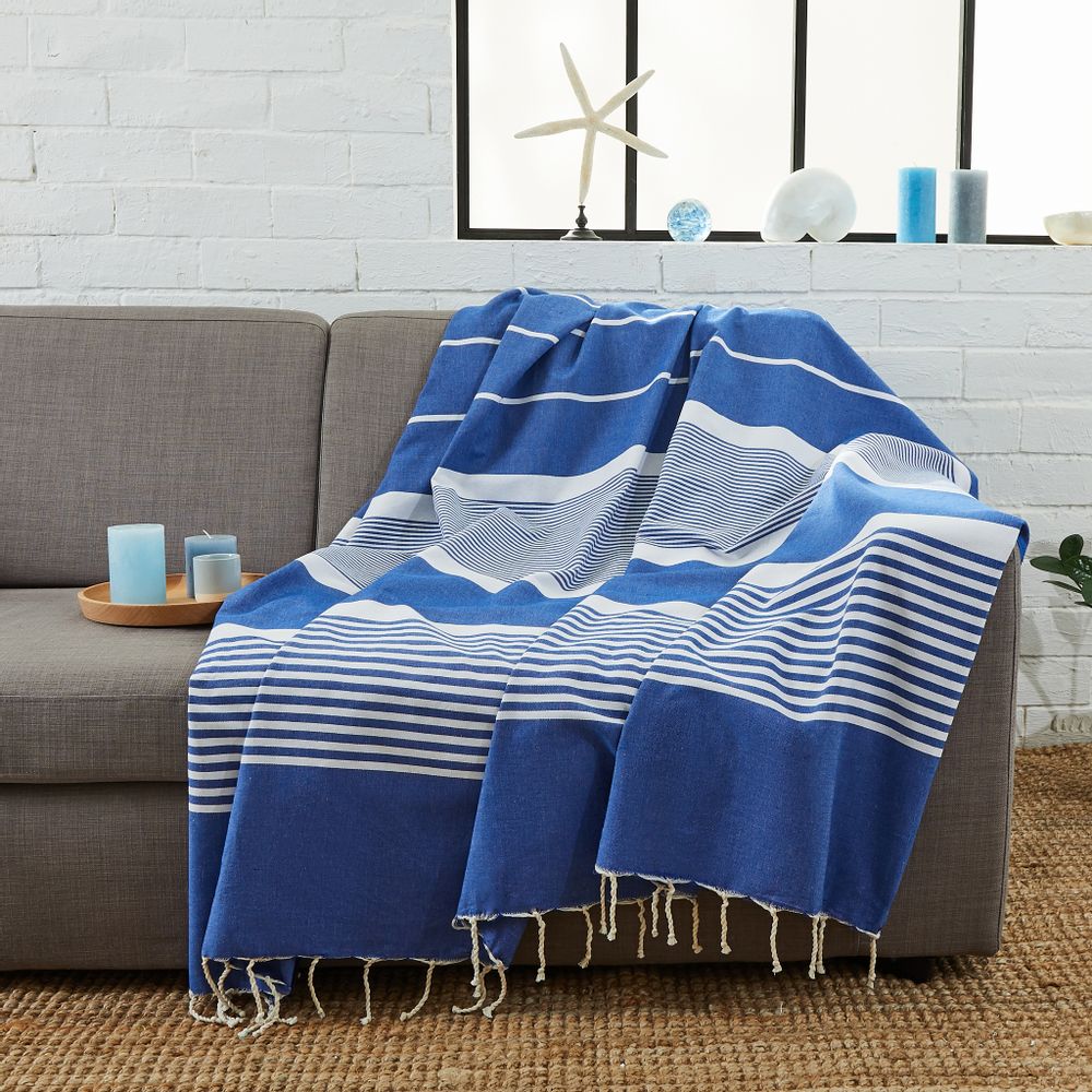 Homewear textile - Fouta XXL Arthur & Jeté de canapé 200x300 cm - BY FOUTAS