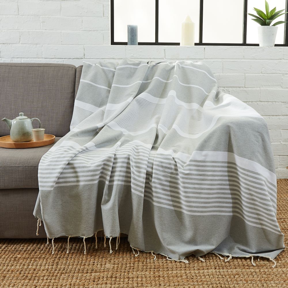 Homewear textile - Fouta XXL Arthur & Jeté de canapé 200x300 cm - BY FOUTAS