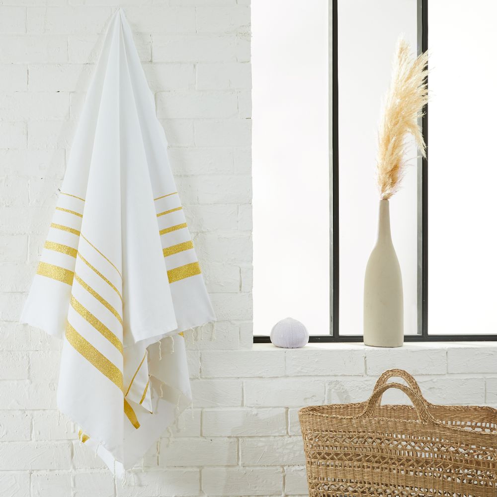 Other bath linens - Lurex recycled cotton fouta - BY FOUTAS