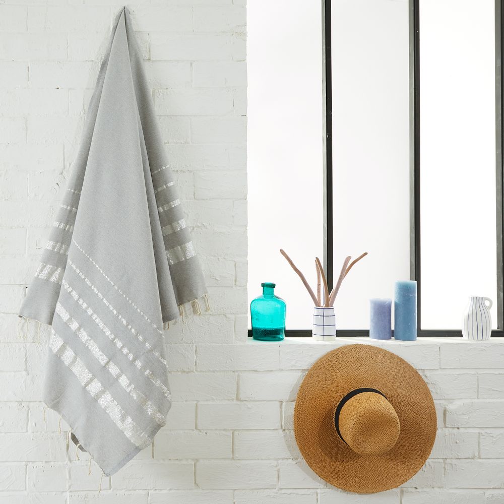 Other bath linens - Lurex recycled cotton fouta - BY FOUTAS