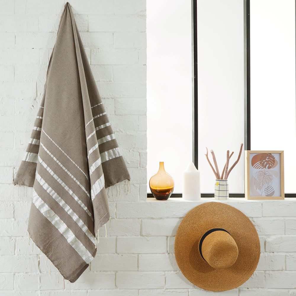 Other bath linens - Lurex recycled cotton fouta - BY FOUTAS