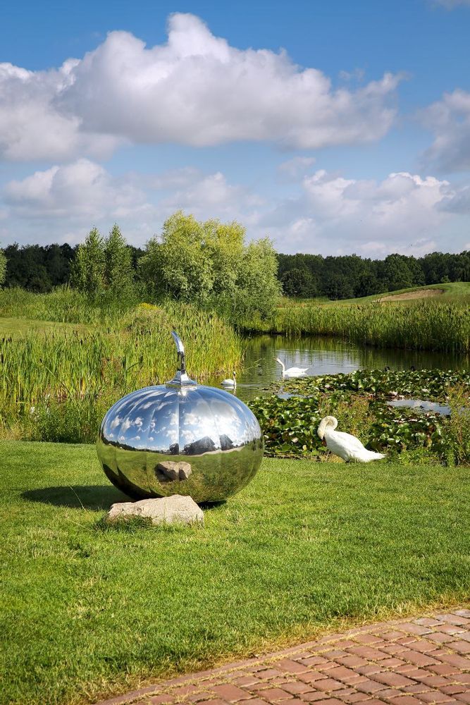 Sculptures, statuettes and miniatures - "Pumpkin" park sculpture "Garden’s jewelry collection" (Metalstyle) - METALSTYLE