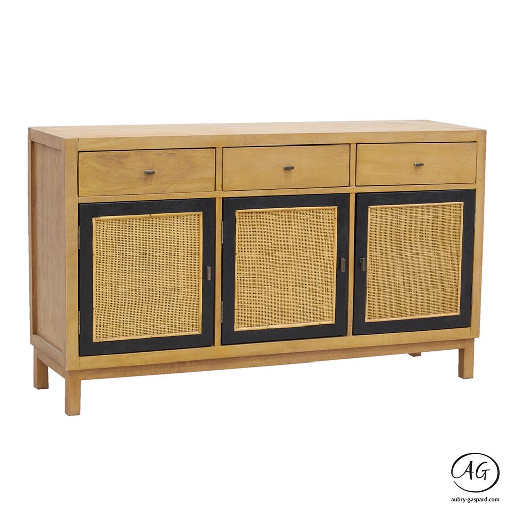 Buffets - Buffet en manguier et cannage - AUBRY GASPARD