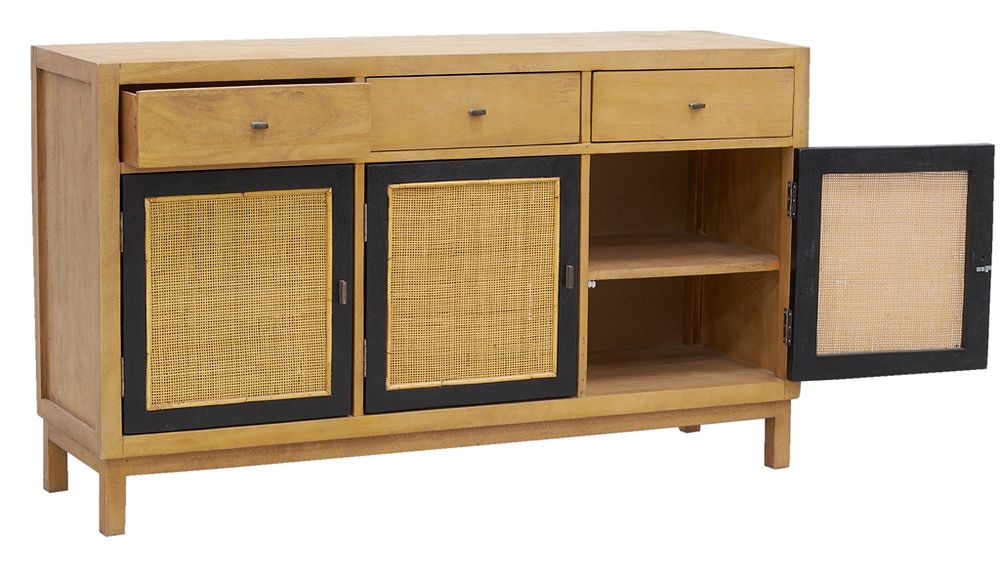 Buffets - Buffet en manguier et cannage - AUBRY GASPARD
