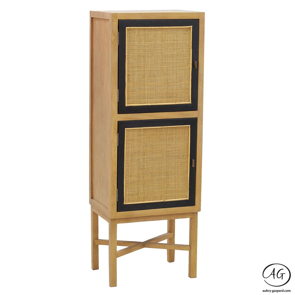 Buffets - Buffet haut en cannage et manguier - AUBRY GASPARD