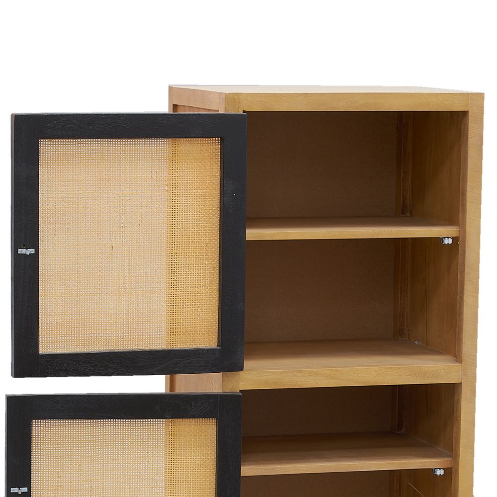 Buffets - Buffet haut en cannage et manguier - AUBRY GASPARD