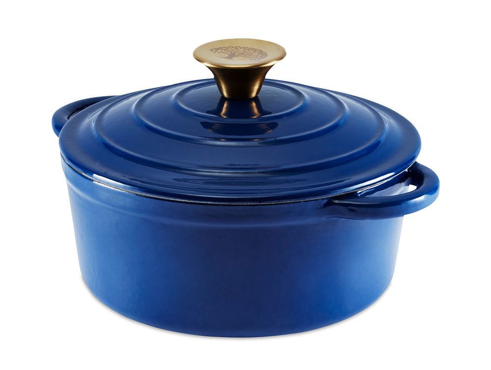 Stew pots - Barbary & Oak Foundry 20cm Round Cast Iron Casserole Dish - RKW LTD - BARBARY & OAK