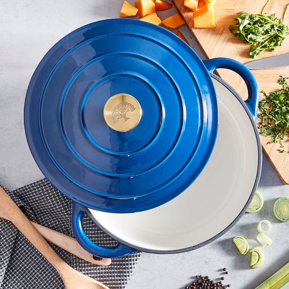 Faitouts - Barbary & Oak Foundry Casserole peu profonde en fonte 28 cm - RKW LTD - BARBARY & OAK