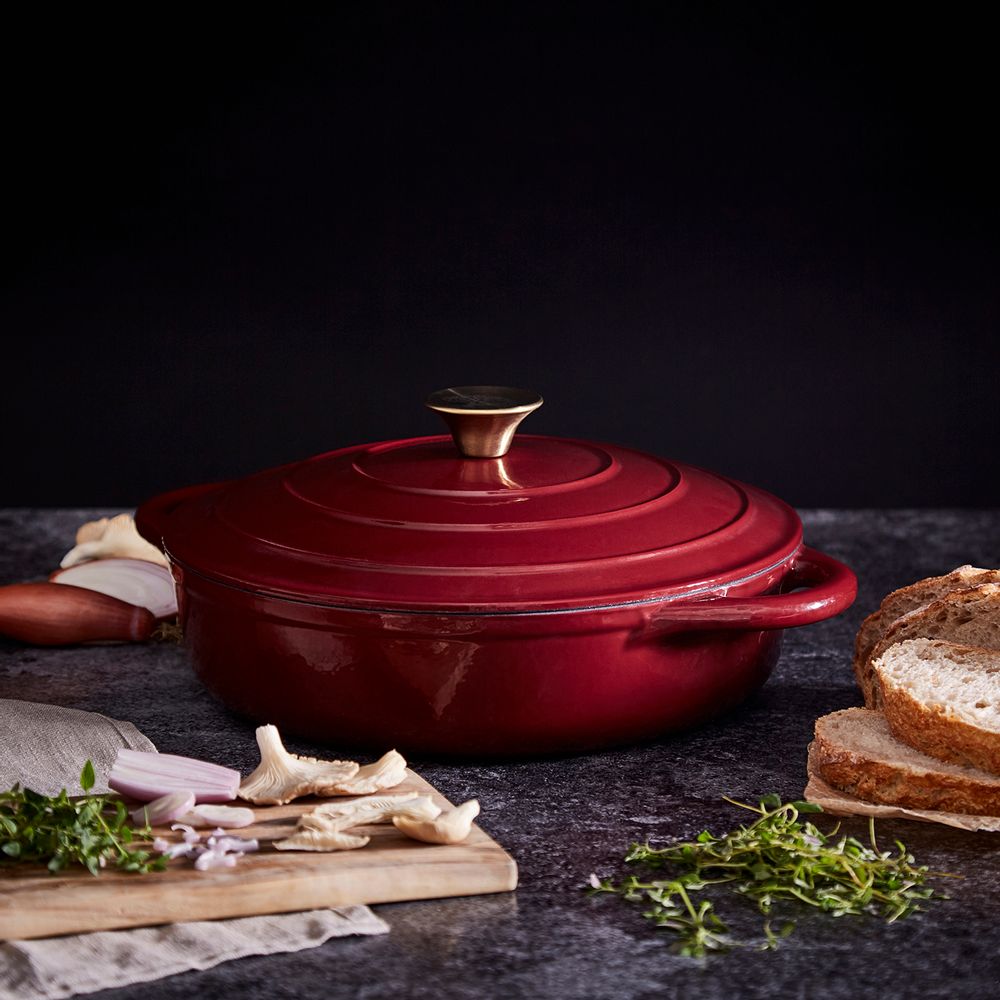 Faitouts - Barbary & Oak Foundry Casserole peu profonde en fonte 28 cm - RKW LTD - BARBARY & OAK