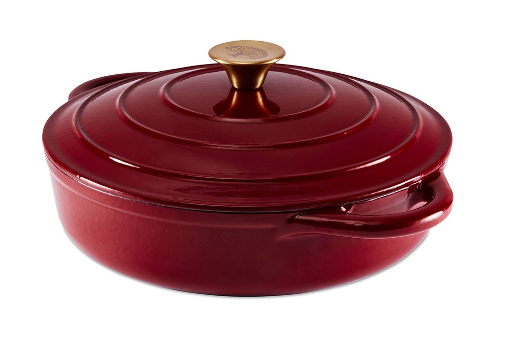 Faitouts - Barbary & Oak Foundry Casserole peu profonde en fonte 28 cm - RKW LTD - BARBARY & OAK