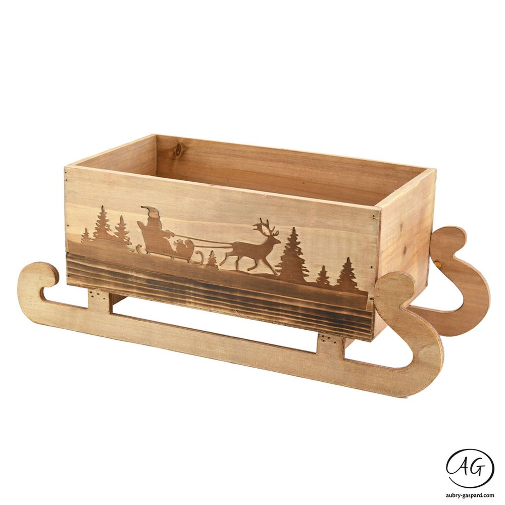 Autres décorations de Noël - Luge de Noël en bois - AUBRY GASPARD