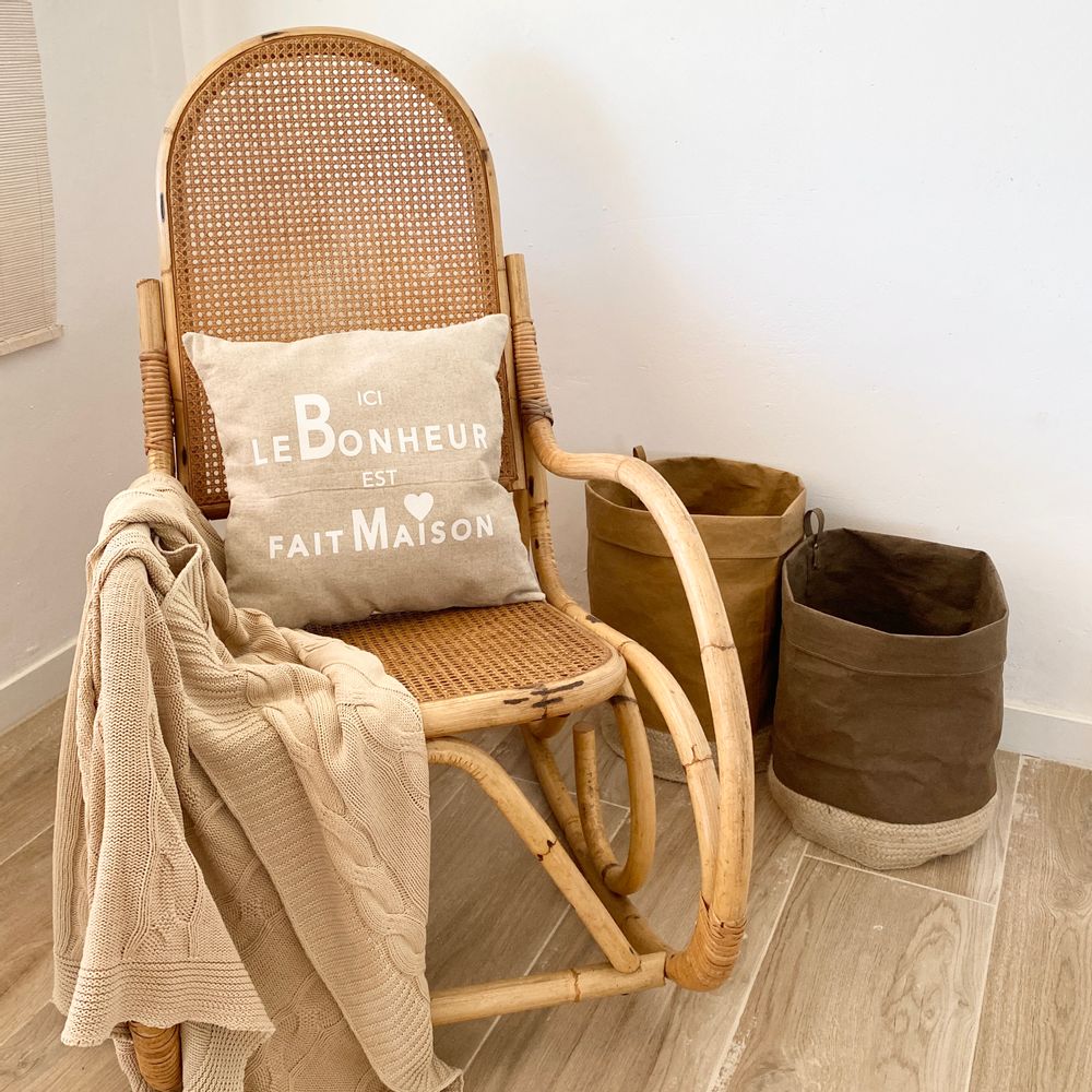 Fabric cushions - “Souriez” message cushions - ATELIER COSTÀ