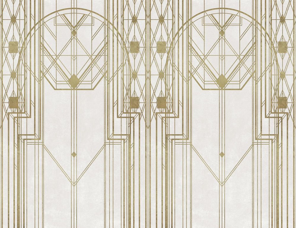 Decorative objects - Jay Geometric Art Nouveau Wallpaper - LA MAISON MURAEM