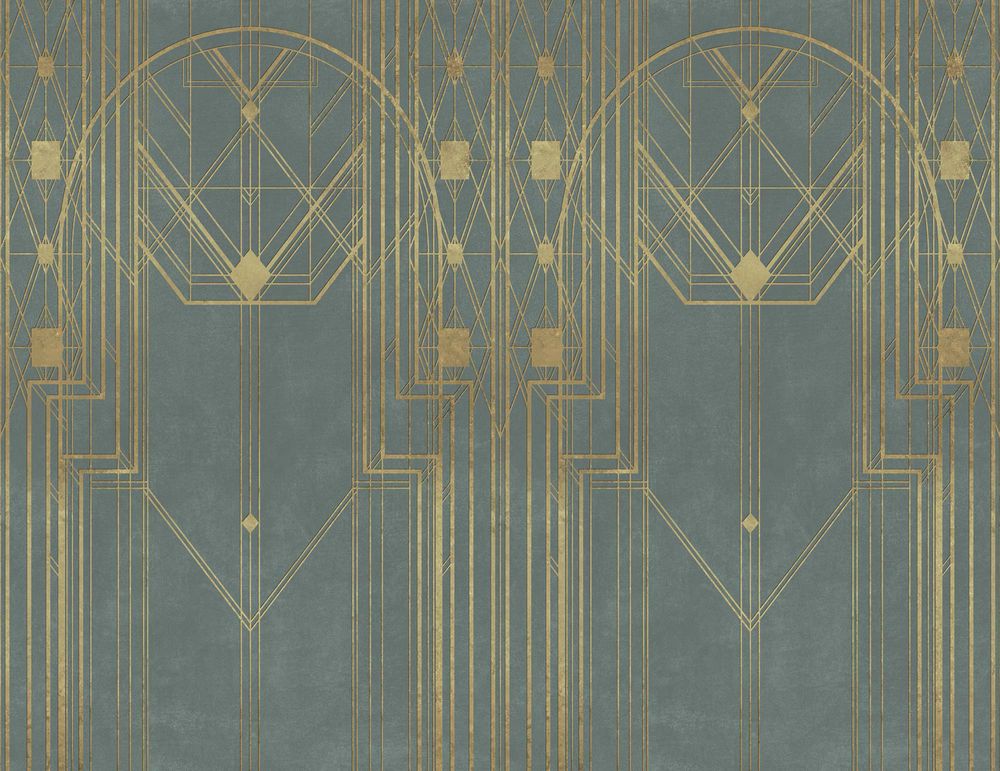 Decorative objects - Jay Geometric Art Nouveau Wallpaper - LA MAISON MURAEM