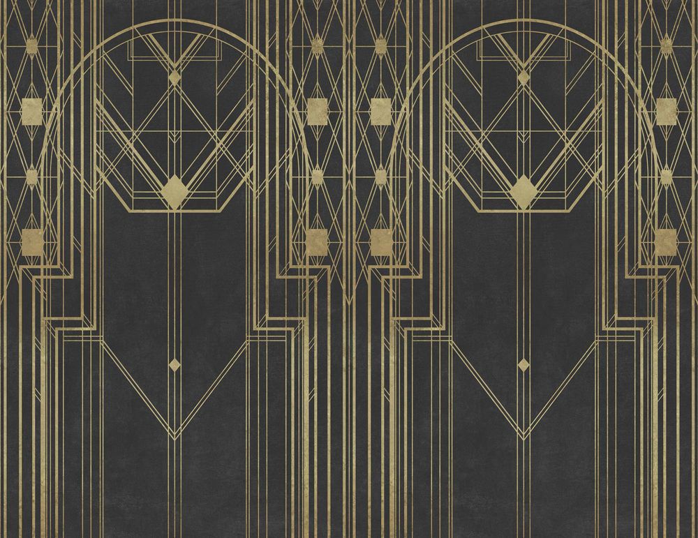 Decorative objects - Jay Geometric Art Nouveau Wallpaper - LA MAISON MURAEM