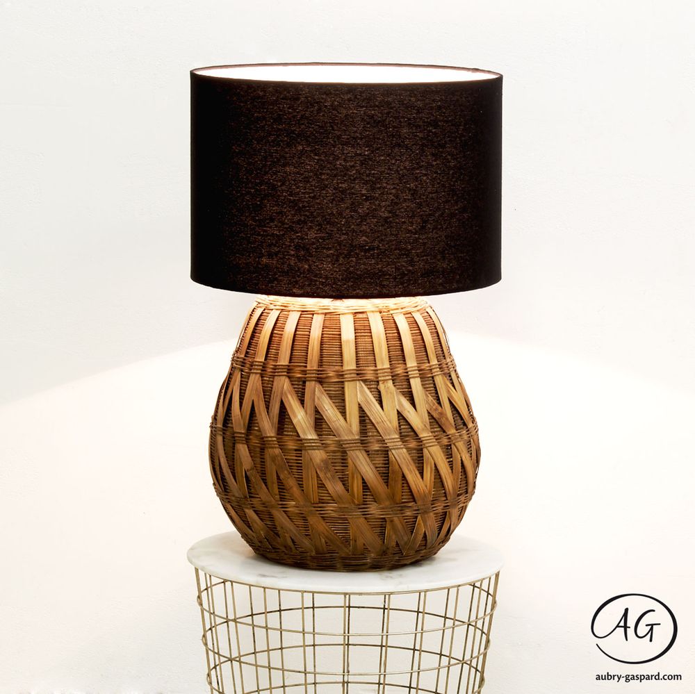 Lampes à poser - Lampe à poser en bambou tressé - AUBRY GASPARD